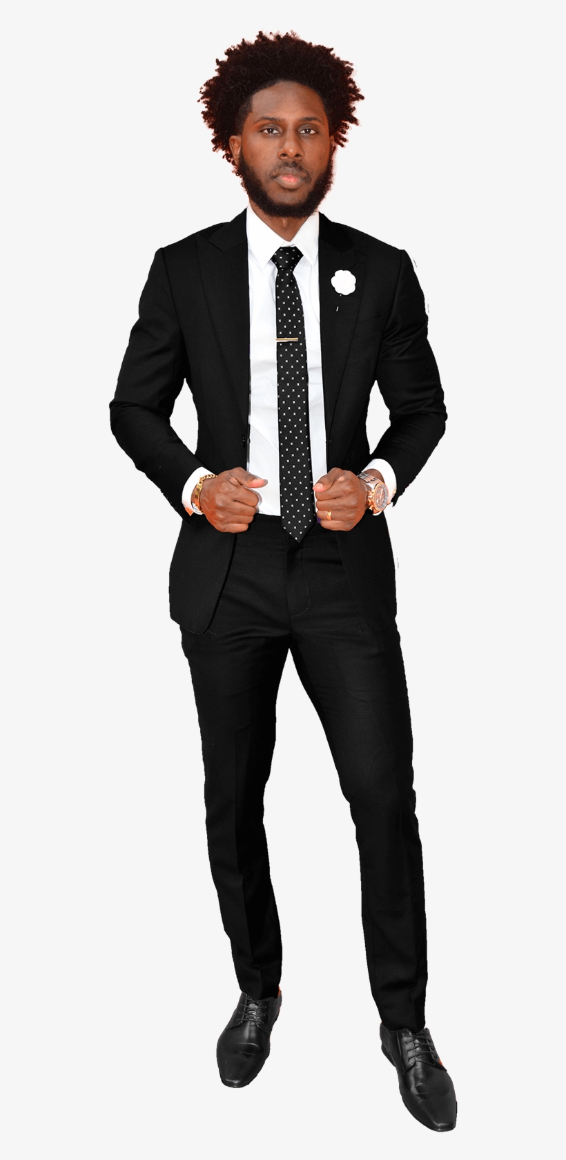 The Regal Deep Black Suit - Hunter Green Suit, transparent png download