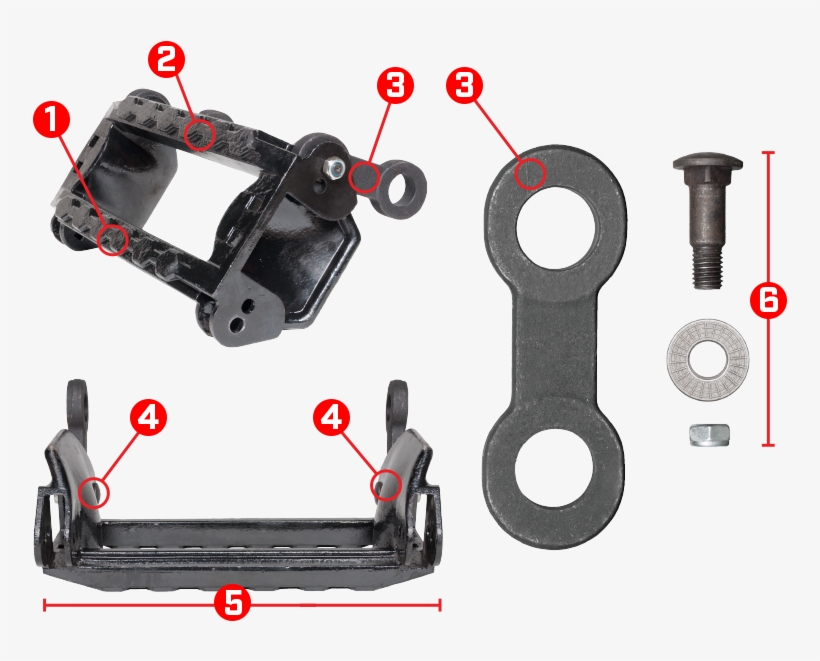 Heavy Duty Thick Rails, Ott Track Pattern, Ott Steel - Bolt, transparent png download
