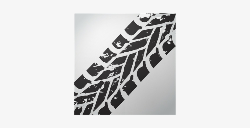 Cafepress Tire Track Background Tile Coaster, transparent png download