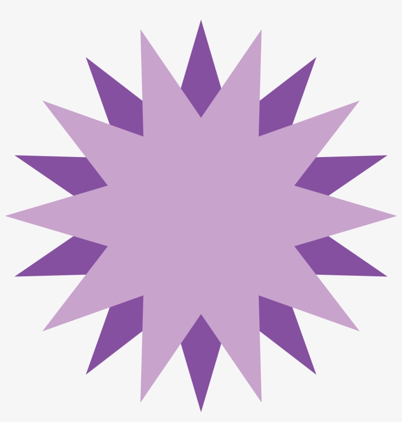 Purple Star Clip Art - Background Starflower T-shirt T Shirt, transparent png download