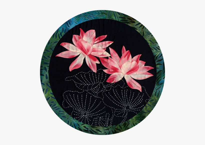 Lotus Art Quilt, transparent png download