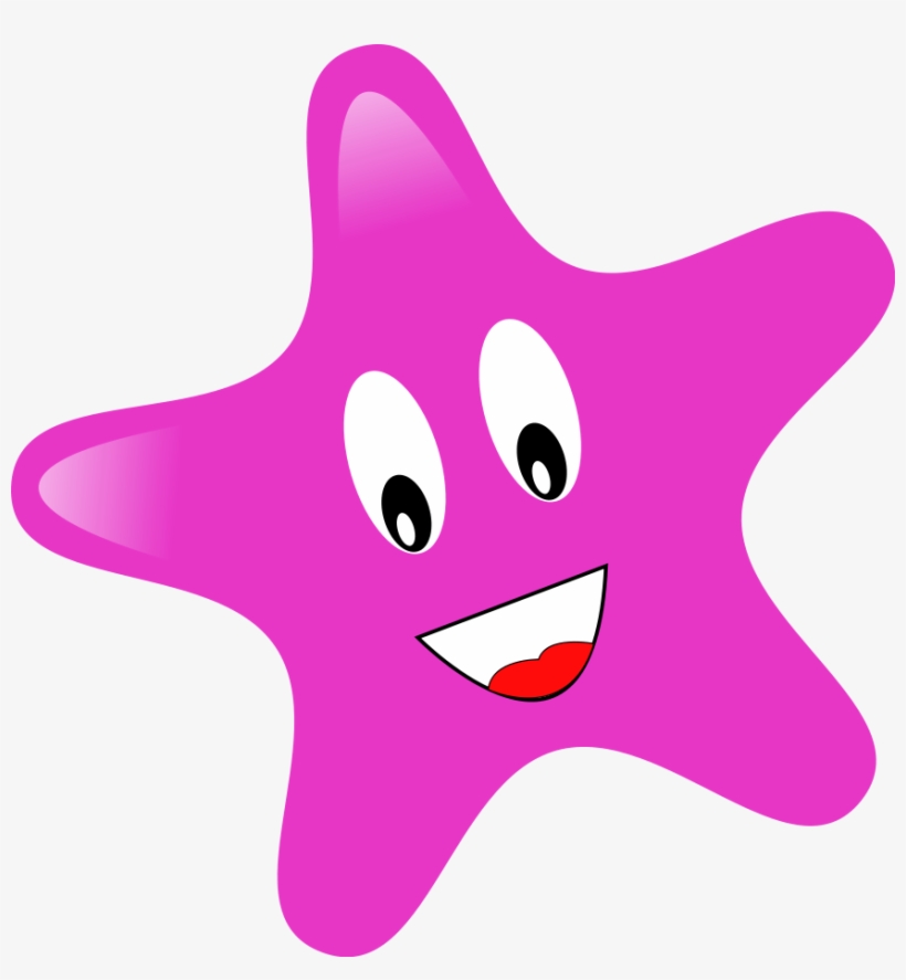 Clipart Info - Pink Star Clipart, transparent png download