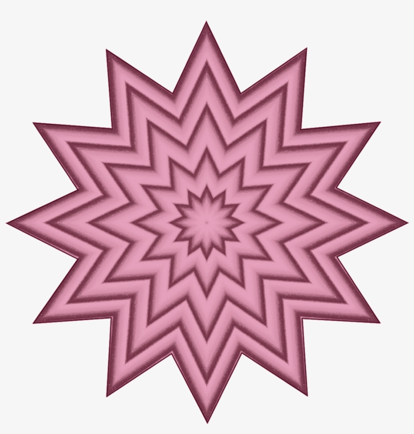 Yellow And Orange Star Swirl, Purple Star Pattern - Firework Optical Illusion, transparent png download