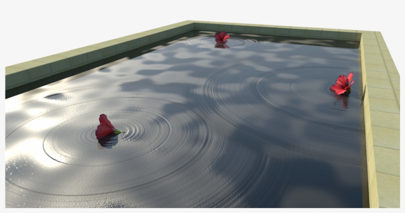 Pool Water Ripple Effect - Water, transparent png download