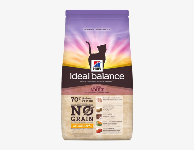 Hill's Ideal Balance For Cats - Hill's Ideal Balance Feline Adult No Grain Chicken, transparent png download