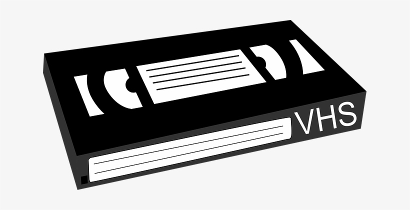 Vhs Tape Movie Vcr Film Video Retro Media - Vhs Tape Clip Art, transparent png download