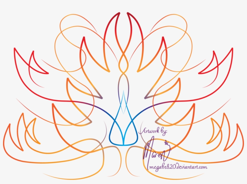 Flame Inspired Pinstripe By Megabe - Flame, transparent png download