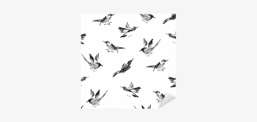Watercolor Bird Seamless Pattern Can Be Used For Wallpaper, - Watercolor Painting, transparent png download