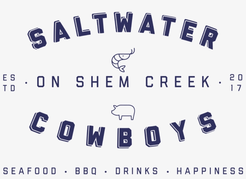 Saltwater Cowboys, Shem Creek's Newest Addition, Is - Calligraphy, transparent png download