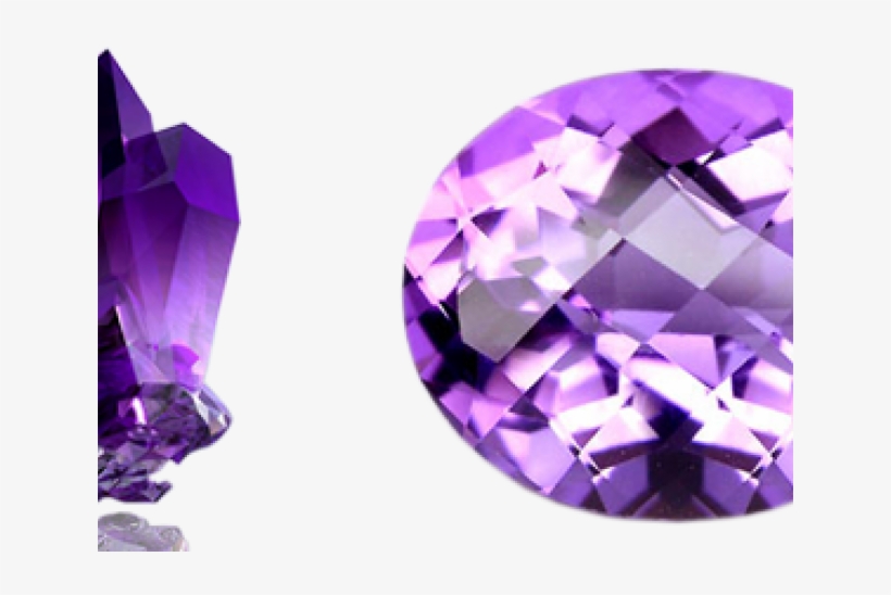 Amethyst Stone Png Transparent Images - Round Amethyst & White Topaz Stones Pendant - Sterling, transparent png download