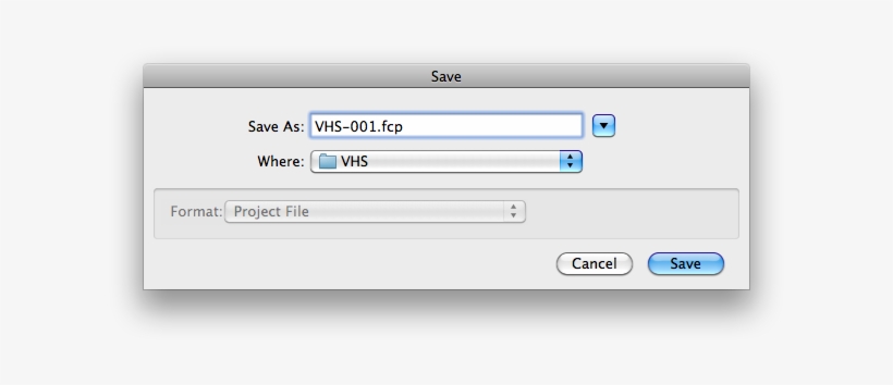 Final Cut Pro Save Vhs Project - Mac, transparent png download