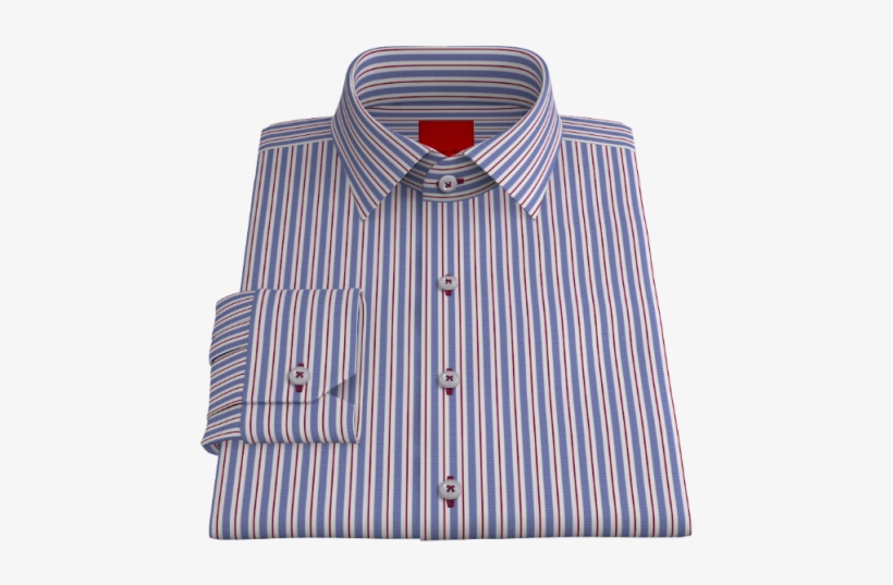 Pinstripe Red & Blue Oxford - Red And Blue Oxford, transparent png download