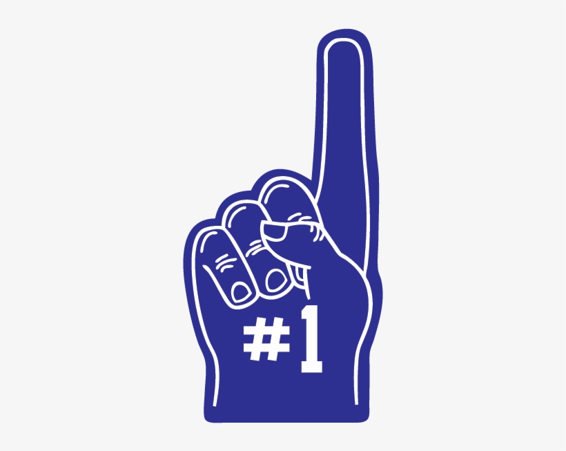 Duke Blue Devils Png - Foam Finger Blue, transparent png download