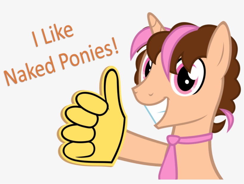 Zacatron94, Foam Finger, High Res, Oc, Oc Only, Oc - Nude Ponies, transparent png download