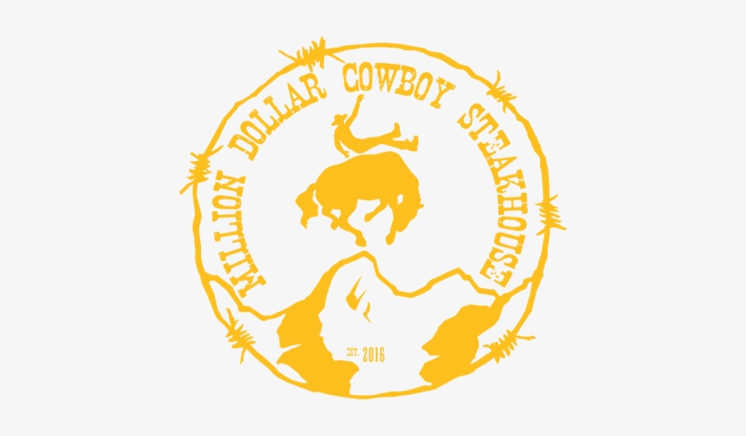 Jackson Hole Million Dollar Cowboy Steakhouse Logo - Million Dollar Cowboy Steakhouse Logo, transparent png download