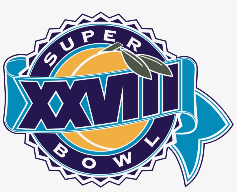 Super Bowl Xxviii - Super Bowl Xxviii Logo, transparent png download