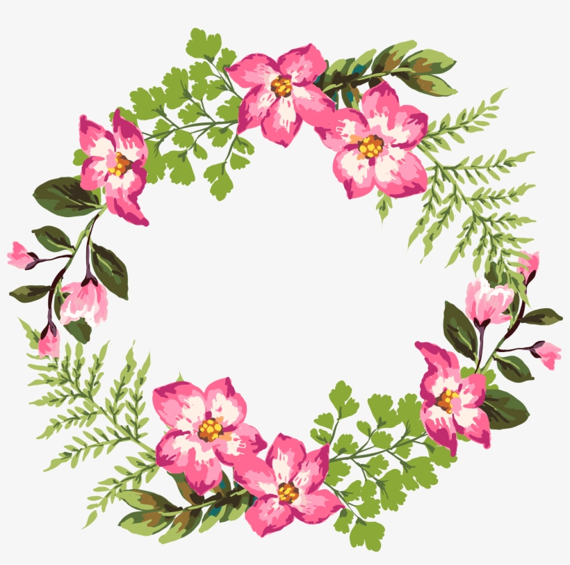 Flower Watercolor Painting Clip Art - Moldes De Etiquetas Florales