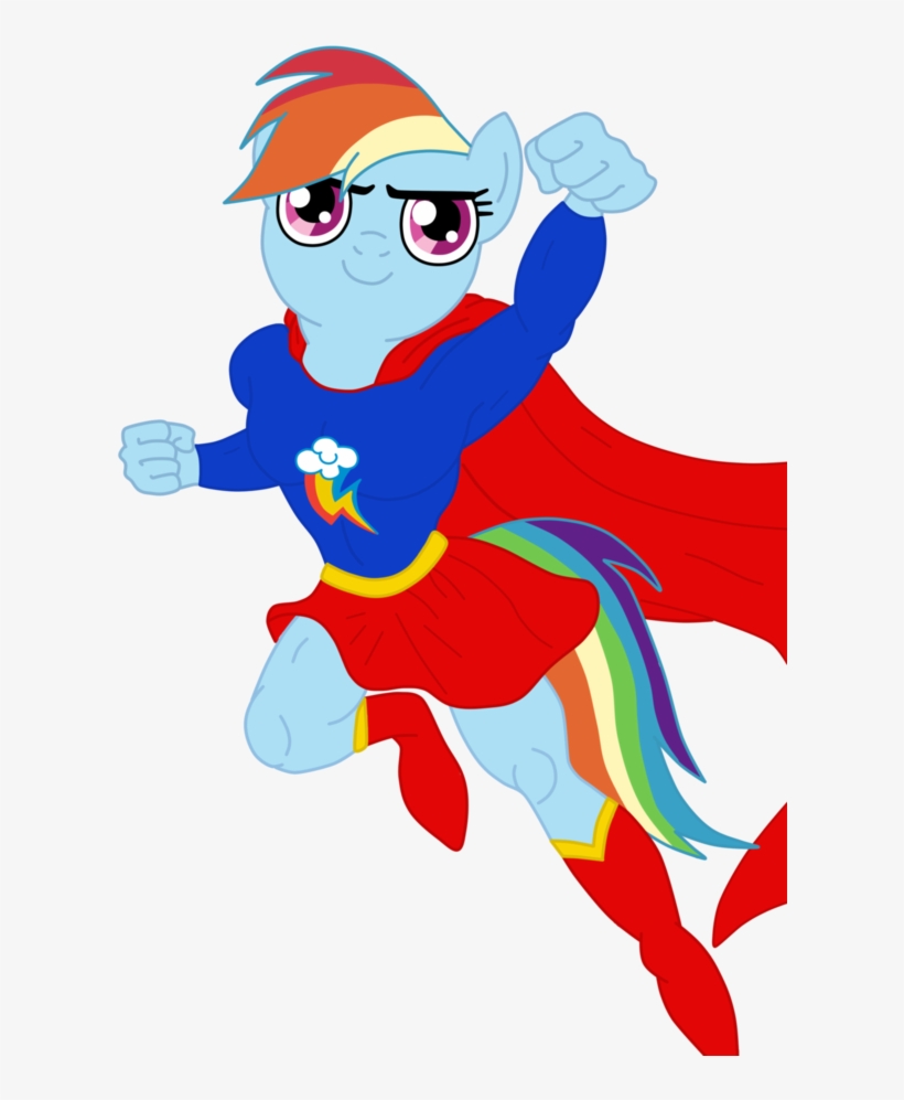 Rainbow Dash Supergirl, transparent png download