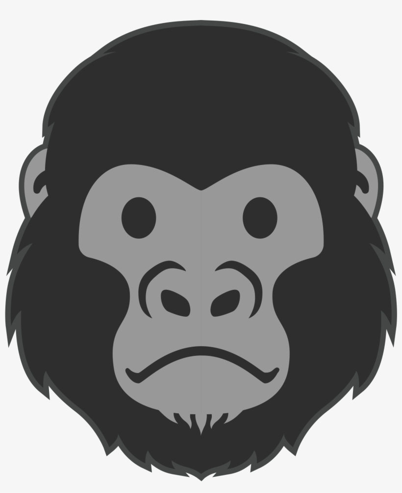 Open - Gorilla Emoji Android, transparent png download