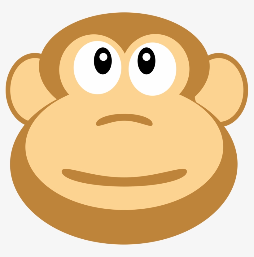 Gorilla Primate Ape Chimpanzee Monkey - Monkey Head Clipart, transparent png download