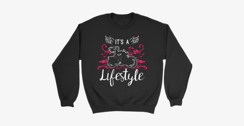 Pink It's A Lifestyle Unisex Sweatshirt-crewneck - Illusion X Unisex Sweatshirt, Sweatshirt, Unisex Sweatshirt,, transparent png download