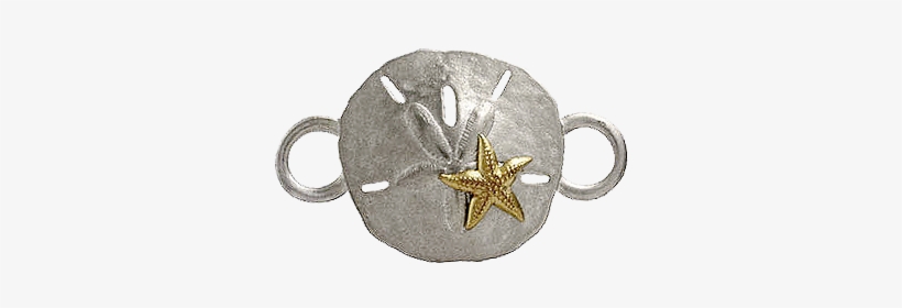 Sand Dollar W Starfish Topper - Ring, transparent png download