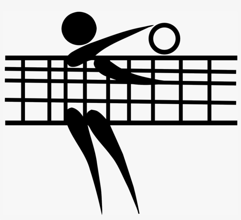 Professional Volleyball Set - Voleibol Blanco Y Negro, transparent png download