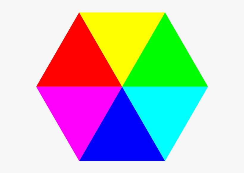 Hexagon 6 Color Clipart Png, transparent png download