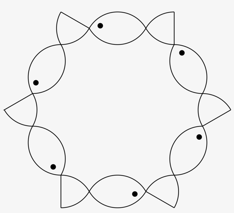 This Free Icons Png Design Of 6 Fish Hexagon, transparent png download