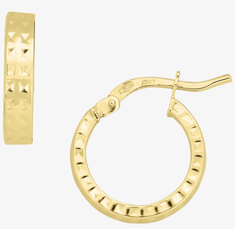 Tire Tracks Hoops - Earrings, transparent png download