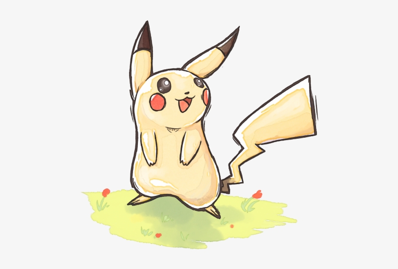 Watercolor Pikachu - Cartoon, transparent png download