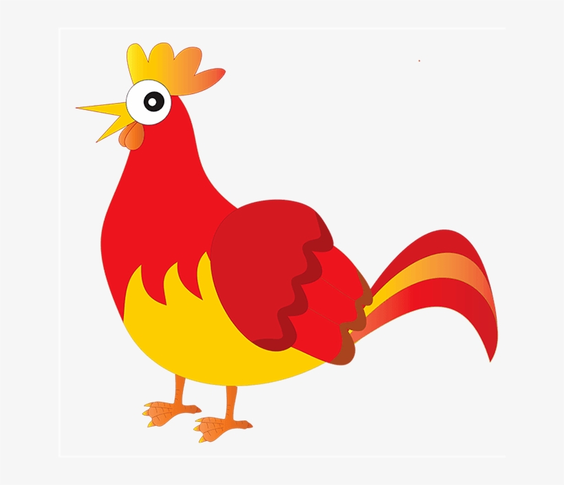 The Little Red Hen Clipart Freeuse - Gallina De Perfil Transparent PNG