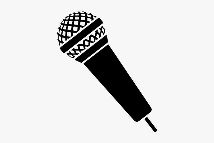 One Of The Most Popular Aspects Of Our Literary Festival - Microphone Silhouette, transparent png download