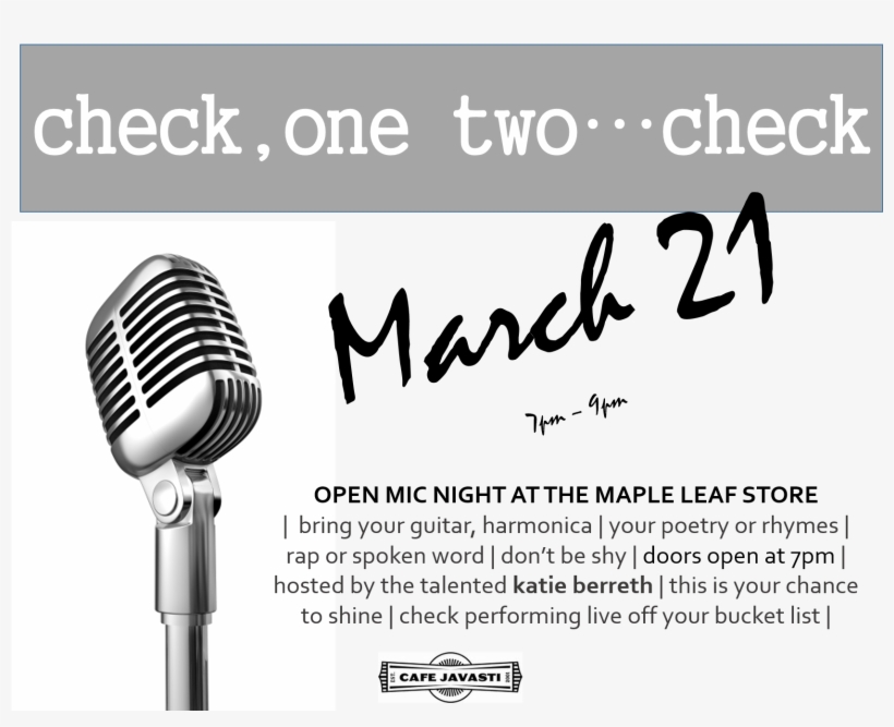 Maple Leaf Open Mic Night - Maple, transparent png download
