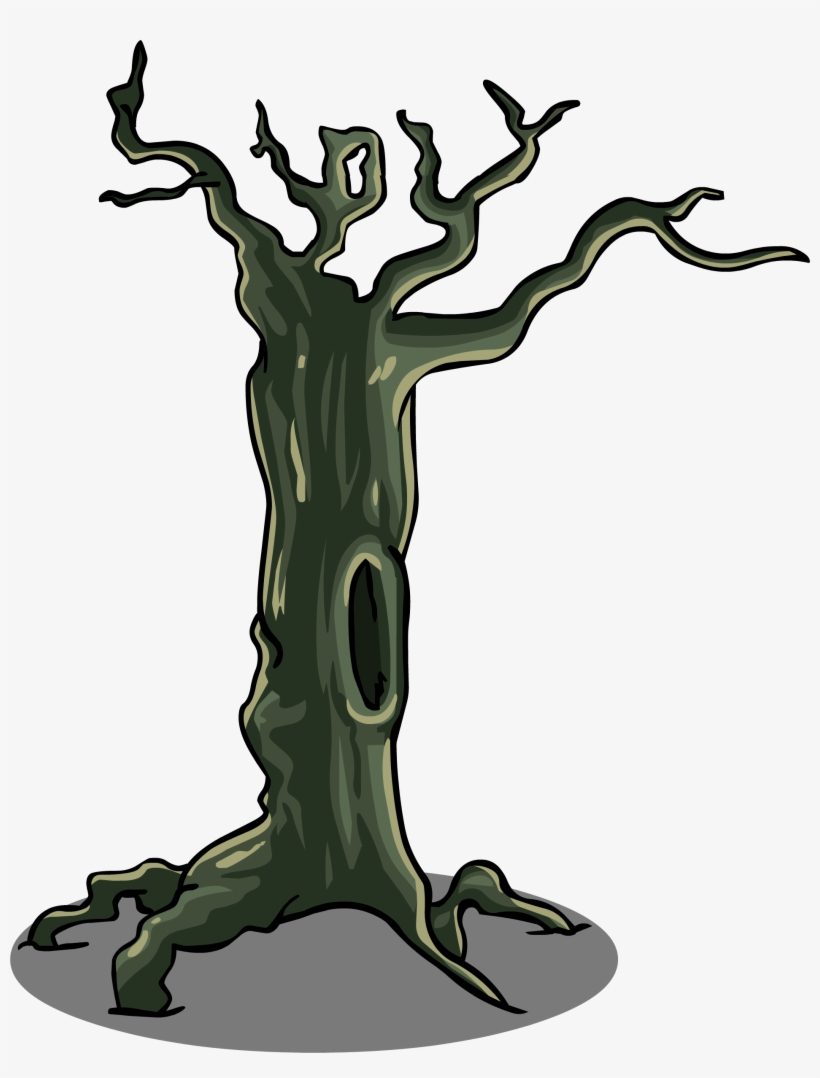 Spooky Tree Sprite 002 - Spooky Tree Clipart Png, transparent png download