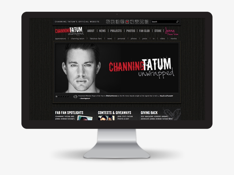 Channing Tatum Unwrapped Website - Website, transparent png download
