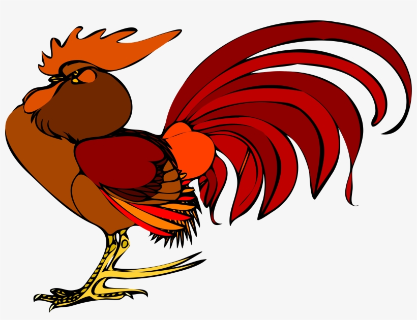 Little Red Hen Clipart - Rooster Clip Art, transparent png download