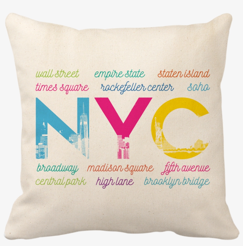 Nyc Skyline - Cushion, transparent png download