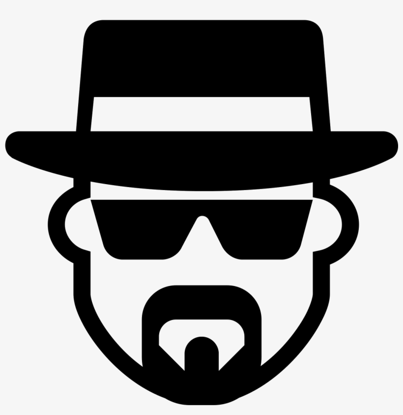 Walter White Filled Icon In Iphone Style - Walter White Black Icon, transparent png download