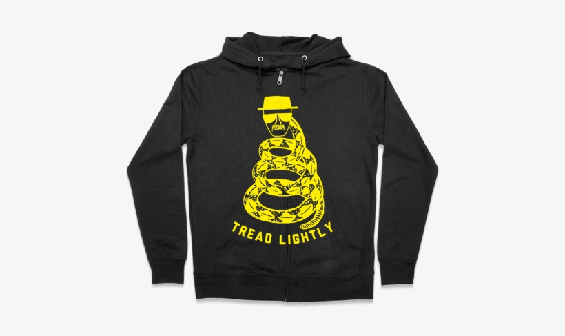 Tread Lightly Zip Hoodie - Large 3ftx5ft Black Dont Tread On Me Banner Store Flag, transparent png download