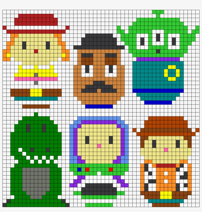 Toy Story Perler Bead Pattern / Bead Sprite - Hama Beads Toy Story, transparent png download