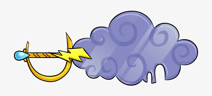 Rain Cloud Magisword - Mighty Magiswords Raincloud Magisword, transparent png download