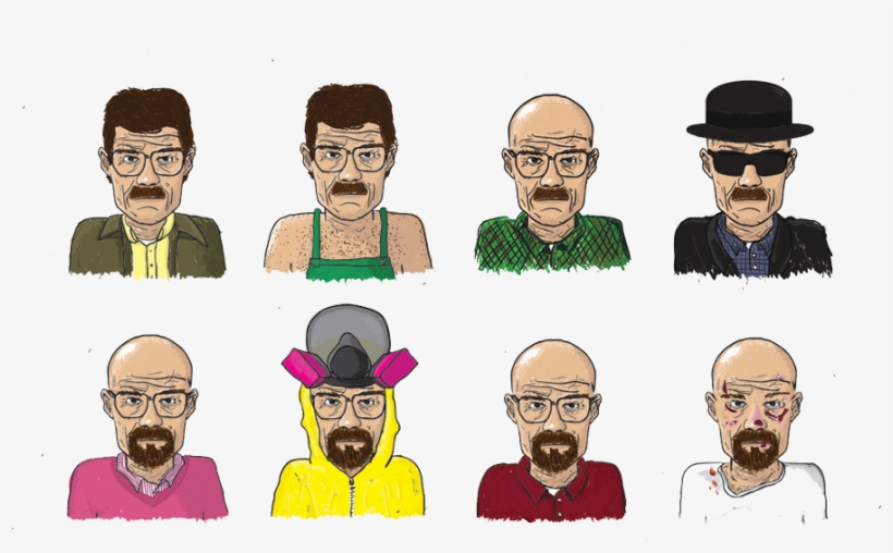 Will The Story Tells Us That He Was This Nice Quiet - Breaking Bad Walt Evolution, transparent png download