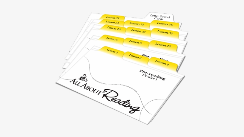 All About Reading Pre-reading Divider Cards - Document, transparent png download