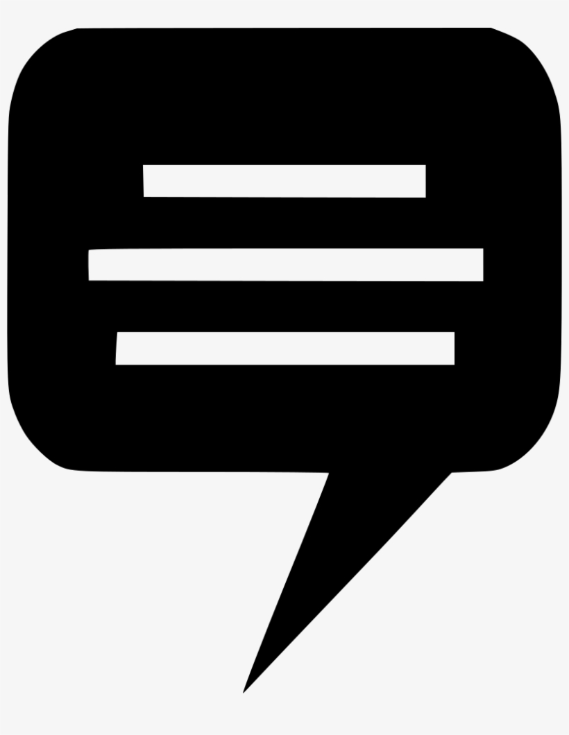 Message Bubble Comments - Angle, transparent png download