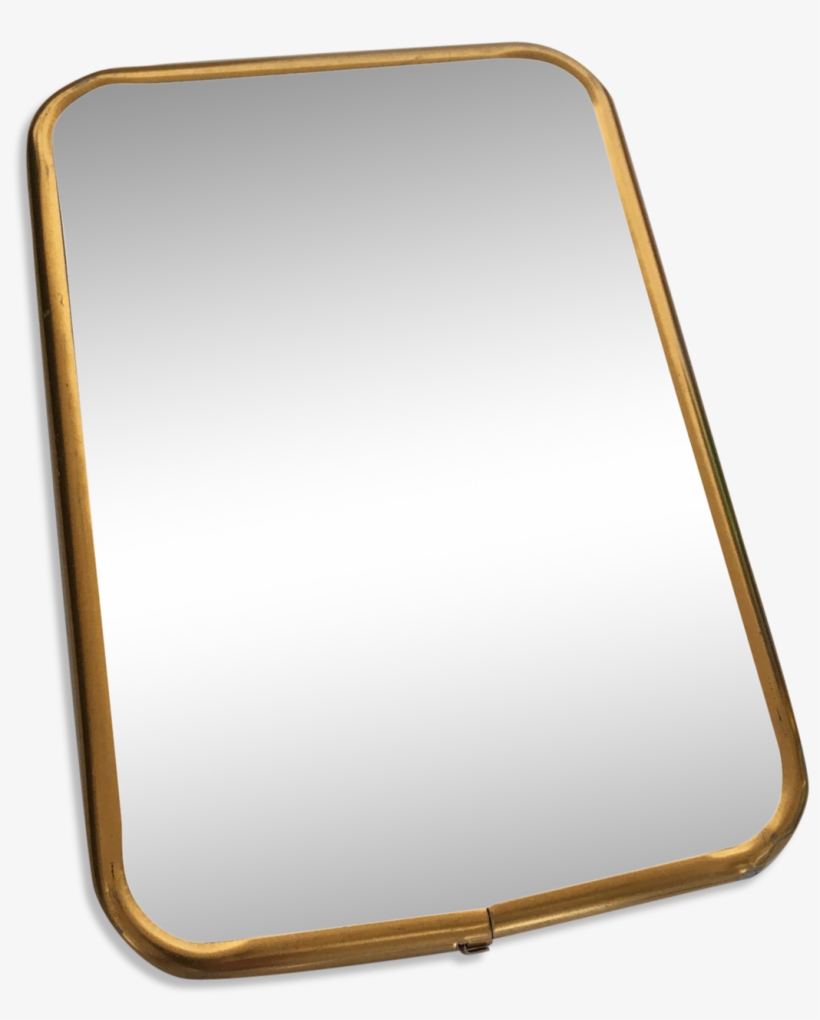 Barber 60 S, Golden Aluminium Frame Mirror - Mirror, transparent png download