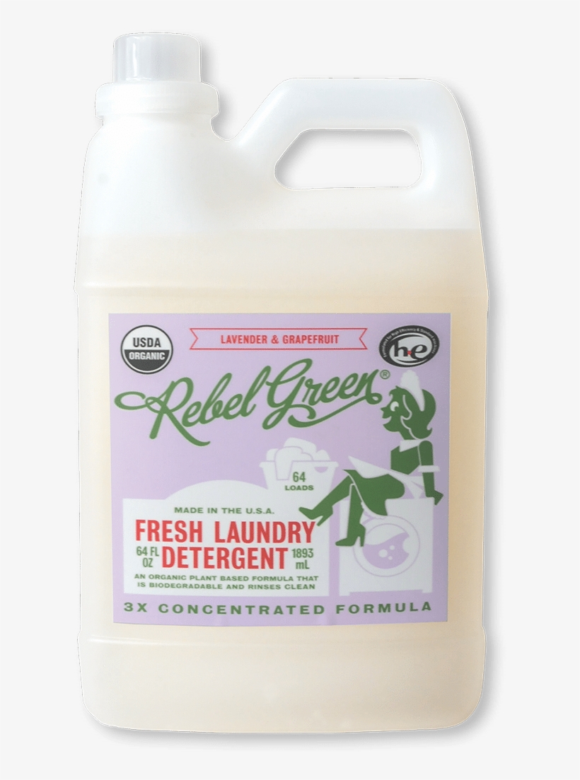 Detergent - Rebel Green Fresh Laundry Detergent Peppermint &, transparent png download
