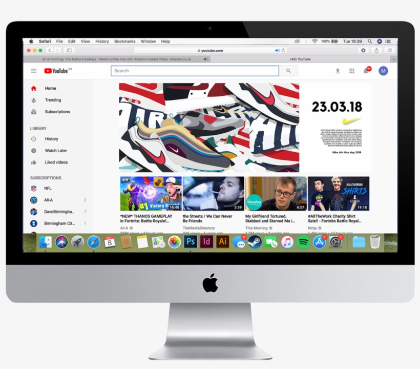 Youtube Ad - Imac 27, transparent png download