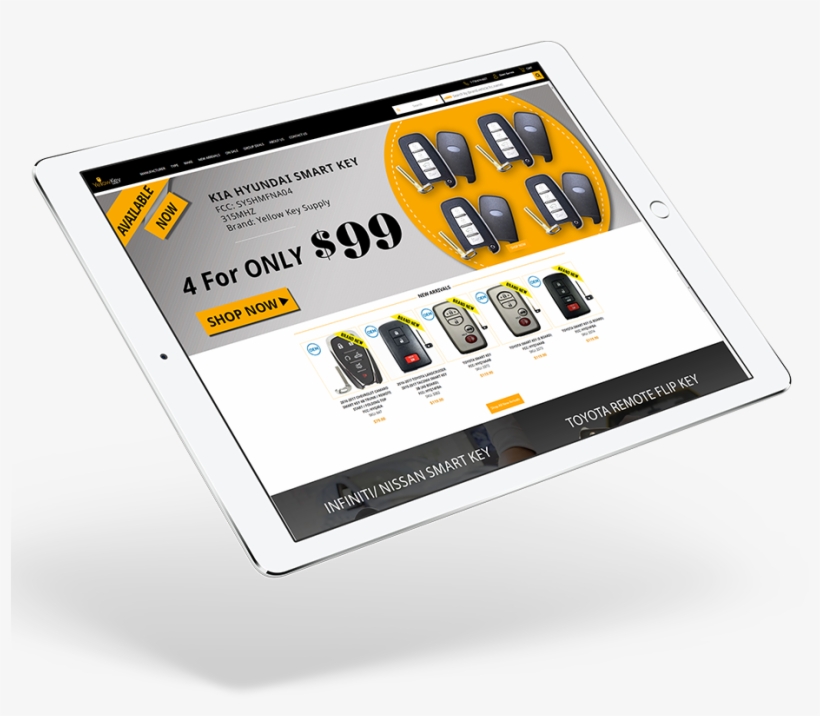 Yellow Key Supply Ipad View - Apple Ipad Family, transparent png download