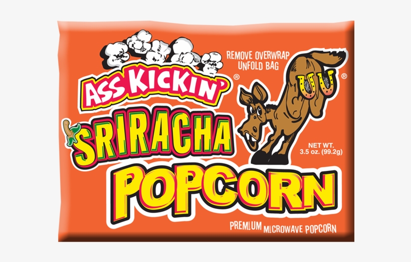 Ass Kickin' Sriracha Popcorn - Ass Kickin Ass Kickin - Chili Lime Popcorn Sweet And, transparent png download